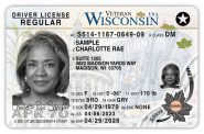 The REAL ID will have a star at the top right corner. Photo courtesy the Wisconsin Department of Transportation