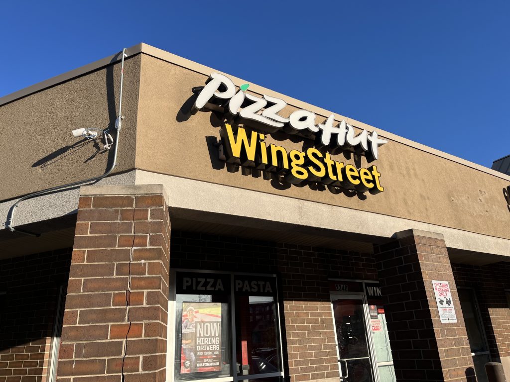 Pizza Hut at 2340 N. Farwell Ave. Photo by Sophie Bolich.