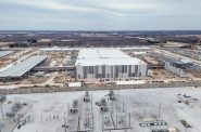 Construction is ongoing on the first phase of Microsoft’s data center project in Mount Pleasant on March 11, 2025. Photo courtesy of Microsoft