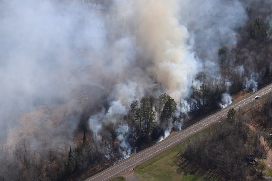 Dry conditions, wind and little forecasted rain leave much of Wisconsin in High or Very High wildfire danger. / Photo Credit: Wisconsin DNR