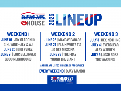 Summerfest Announces American Family Insurance House Lineup