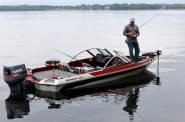 Kevin Reis fishes for walleye on Lake Monona in Madison, Wis., on May 29, 2019. A lifelong Madison resident, Reis has been fishing on lakes Mendota and Monona since he was a child.  Coburn Dukehart/Wisconsin Watch