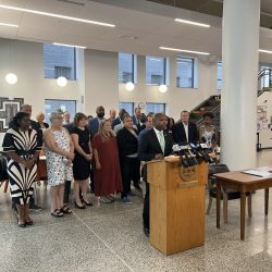 2% Sales Tax Signing Press Conference. Photo taken July 14, 2023 by Jeramey Jannene. All Rights Reserved.