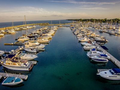 Lake Michigan at Below-Normal Water Level