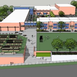 St. Marcus School's proposed design for Malcolm X Academy. Rendering courtesy of St. Marcus.
