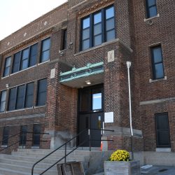 Photo taken Oct. 11, 2023 by Jeramey Jannene. All Rights Reserved. — Riley Dual Language Montessori School (Former James Whitcomb Riley School)