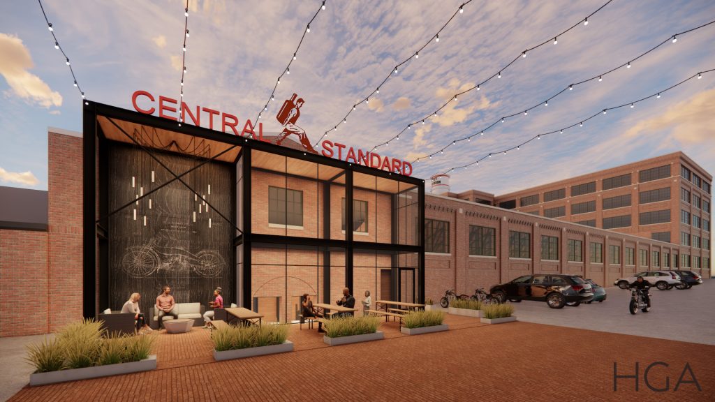 Central Standard Craft Distillery rendering. Rendering courtesy of HGA.