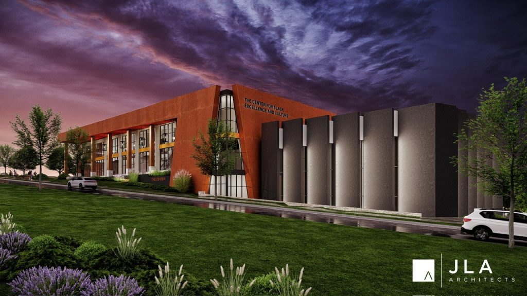 A rendering of The Center for Black Excellence and Culture in Madison. Image by JLA Architects