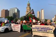 Protests against mass deportation on June 10, 2025 in Milwaukee.