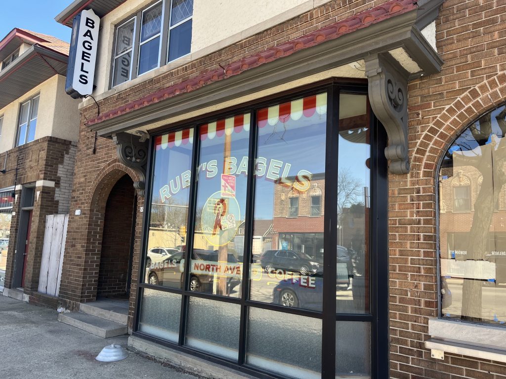 Ruby's Bagels, 5513 W. North Ave. Photo taken April 26, 2025 by Sophie Bolich.