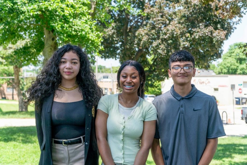 (From left) Mei Lan Wang, a graduate of South Division High School, will attend UW-Madison; Wy'Yana Adams, a graduate of Rufus King International High School, will attend Spelman College; and Martin Ruvalcaba, a graduate of Alexander Hamilton High School, will attend UW-Madison. All three MPS grads were offered six-figure scholarships. Photo courtesy of MPS.