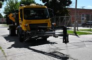 Department of Public Works pothole patching equipment. Photo by Jeramey Jannene.