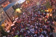 Runners filling up N. Jefferson St. at the 2014 Storm the Bastille run. Photo by Jeramey Jannene.