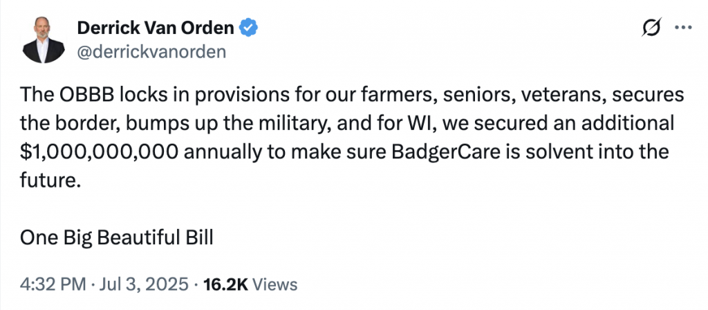 Image from the Democratic Party of Wisconsin.