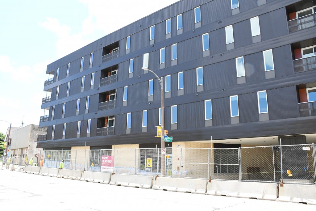 Five Points Lofts near completion. Photo by Jeramey Jannene.
