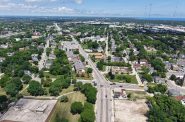 3030 and 3116 N. Martin Luther King Jr. Drive sites in lower right corner. Photo by Urban Milwaukee staff.