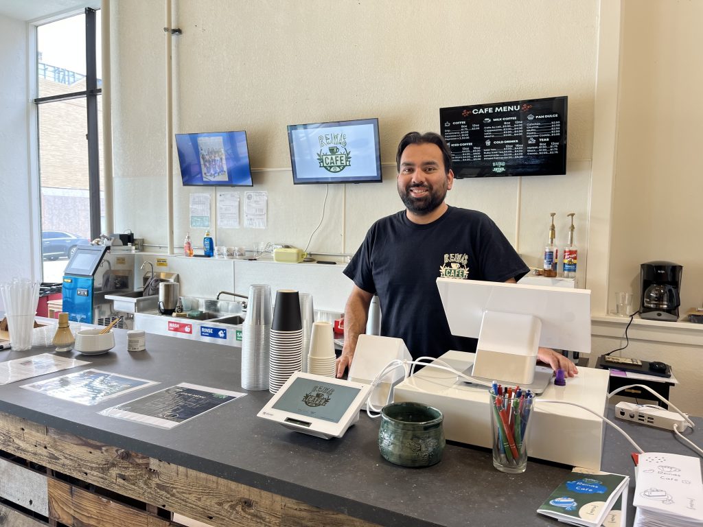 Adrian Lynch, owner of Reinas Cafe. Photo by Sophie Bolich.