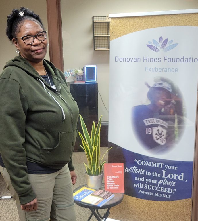 Brenda Hines founded an organization in her son Donovan’s memory to help other grieving families. (Photo by Edgar Mendez)