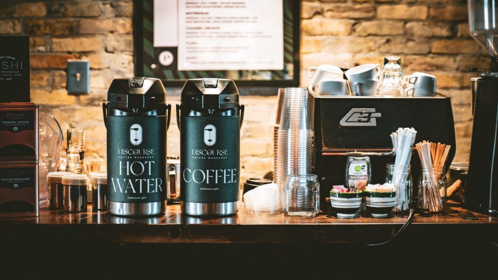 Discourse's backstage barista station. Photo courtesy of Discourse Coffee and Pabst Theater Group.