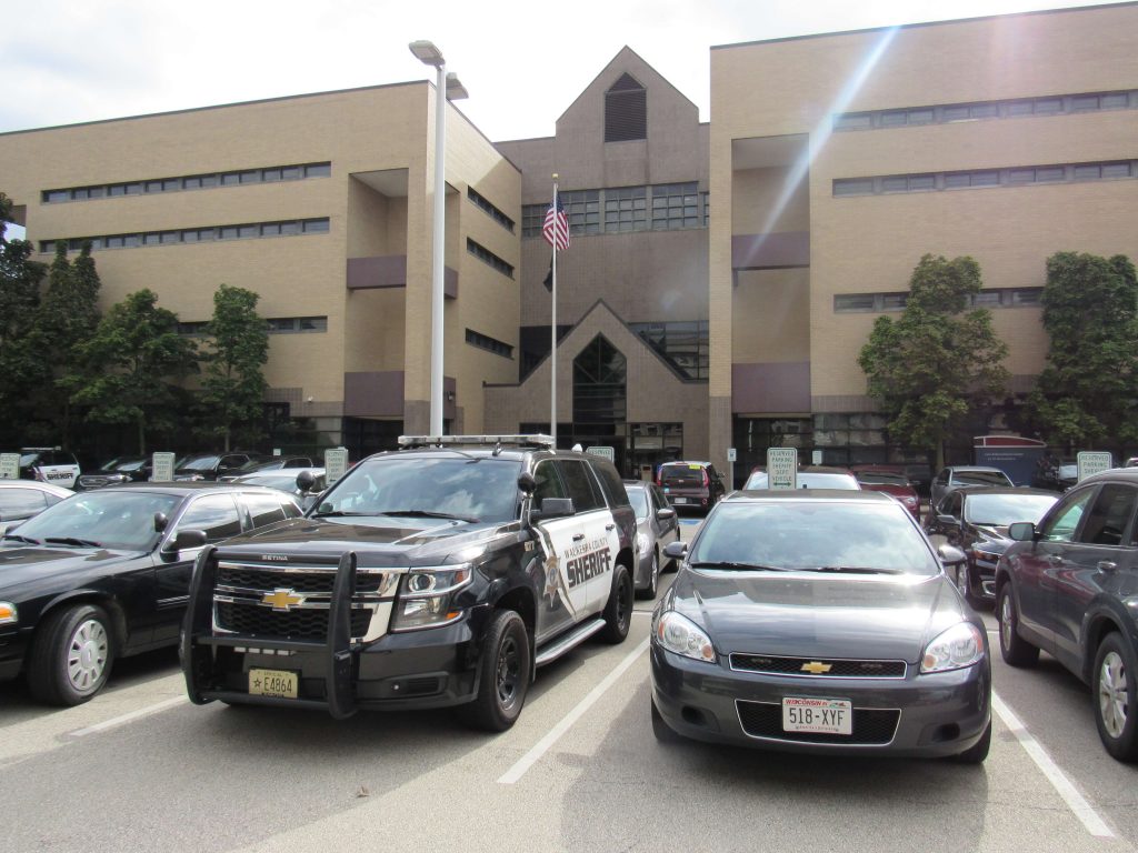 The Waukesha County Sheriff Department, one of the agencies that participate in the 287(g) program. (Photo by Isiah Holmes/Wisconsin Examiner)
