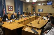 Common Council members, MPD officials and Office of Community Wellness and Safety members discuss public safety on July 30, 2025. Photo by Jeramey Jannene.