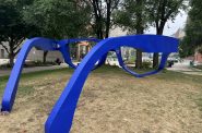 'Near and Far' Sculpture in Catalano Square. Photo by Jeramey Jannene.