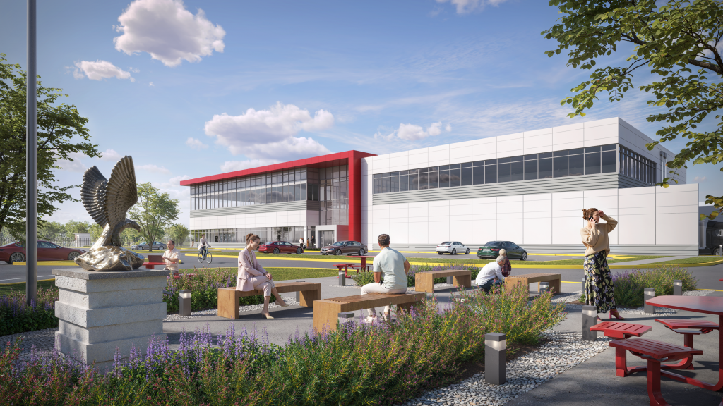 This is a conceptual rendering of a QTS data center for illustrative purposes only. Photo courtesy of QTS Data Centers