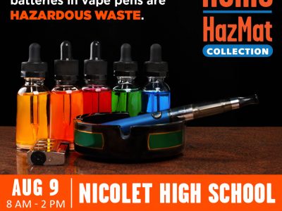 Get Rid of Household Chemicals Saturday August 9 @ Nicolet High School