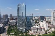 Northwestern Mutual Tower (left) and the North Building (right). Photo by Urban Milwaukee staff.