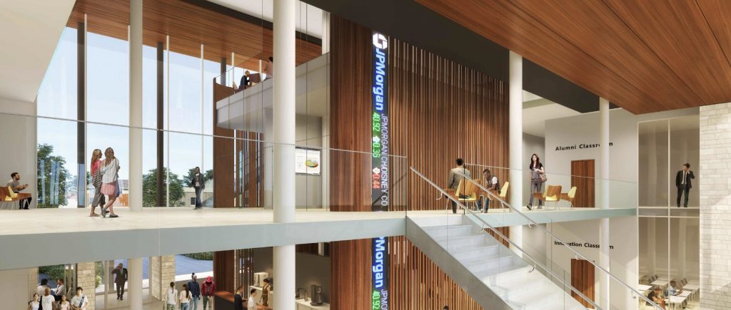 Artist rendering of the upcoming Sullivan School of Business, Engineering and Technology building. Photo courtesy Carroll University