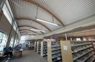 The interior of the Bay View Library in 2023. Photo by Jeramey Jannene.