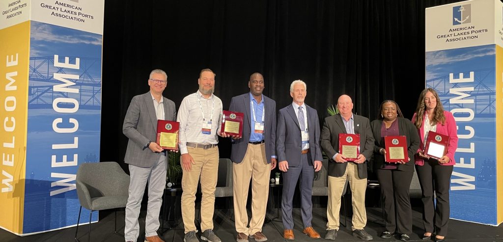 Port Milwaukee Pacesetter Award. Photo courtesy of Port Milwaukee.