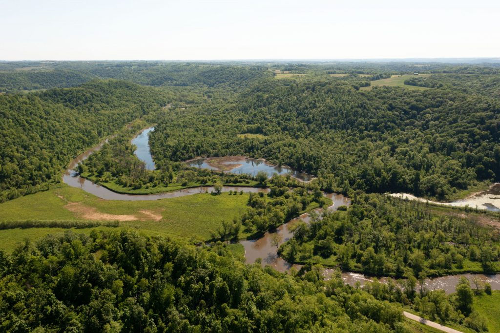 Aerial view of the Plum Creek Conservation Area. Photo courtesy of Carol Abrahamzon