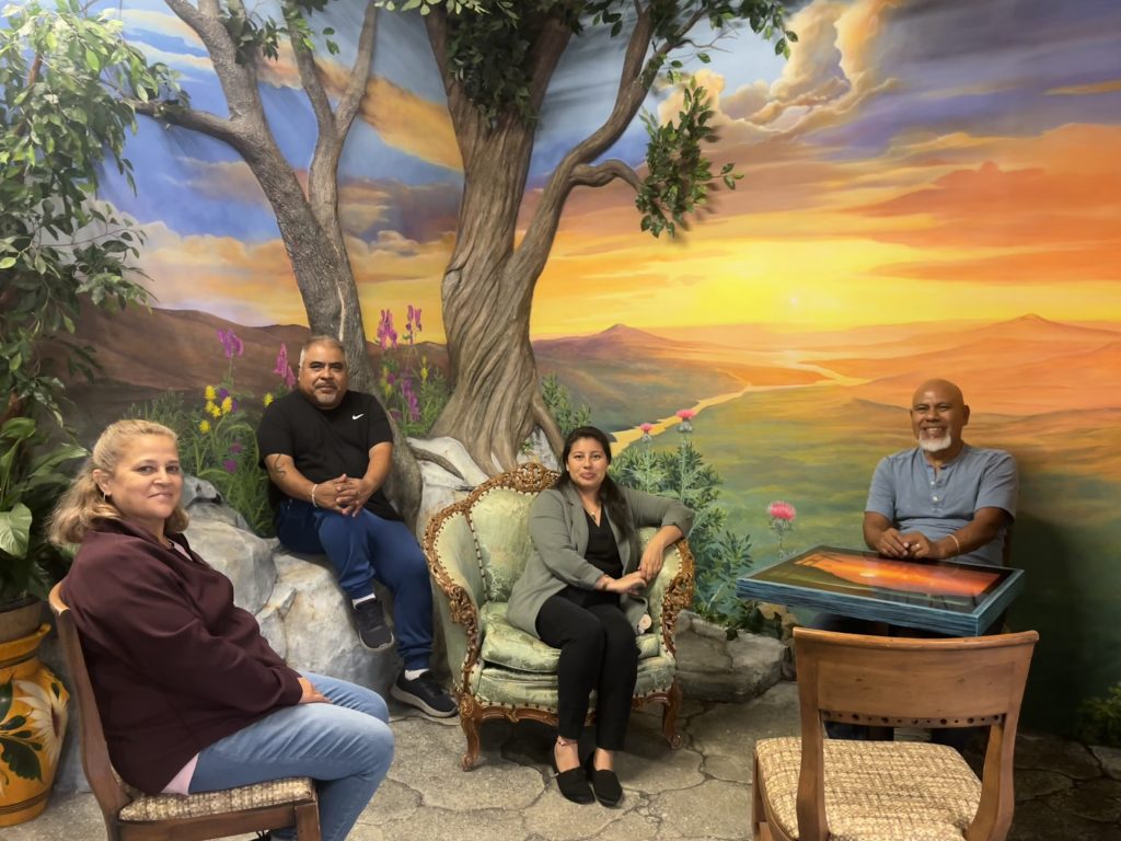 From left: Alicia Quiroz, Placido Flores, Nayeli Flores, Juan Flores. Photo by Sophie Bolich.