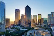 View of Dallas Arts District and the Downtown skyline. Photo by Gattacal, CC BY-SA 4.0 , via Wikimedia Commons
