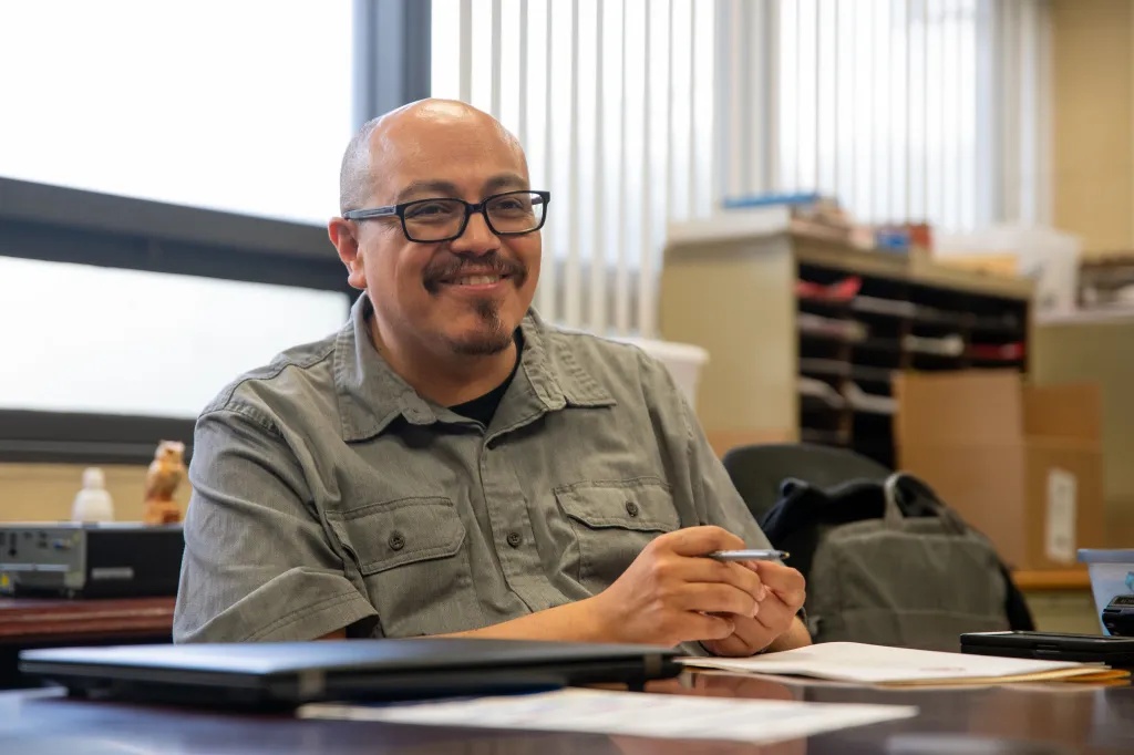 South Division High School Principal José Trejo said he is excited about the growing dual enrollment programs at his school. (Photo by Jonathan Aguilar / Milwaukee Neighborhood News Service / CatchLight Local)