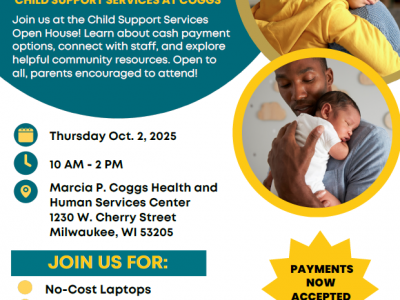 Milwaukee County Child Support Services to Host Community Open House at Coggs Center