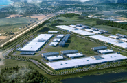 This is an aerial rendering of what the planned data center campus in Port Washington could look like. Photo courtesy of the City of Port Washington