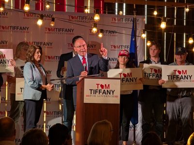 Tiffany Makes His Pitch During First Gubernatorial Campaign Event