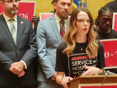 Worker Advocates Push Legislators for $20 Minimum Wage