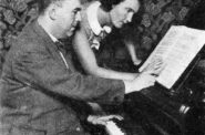 Composer Ervín Schulhoff (1894–1942) and dancer Milča Mayerová (1901-1977), ca 1931. (Public Domain).