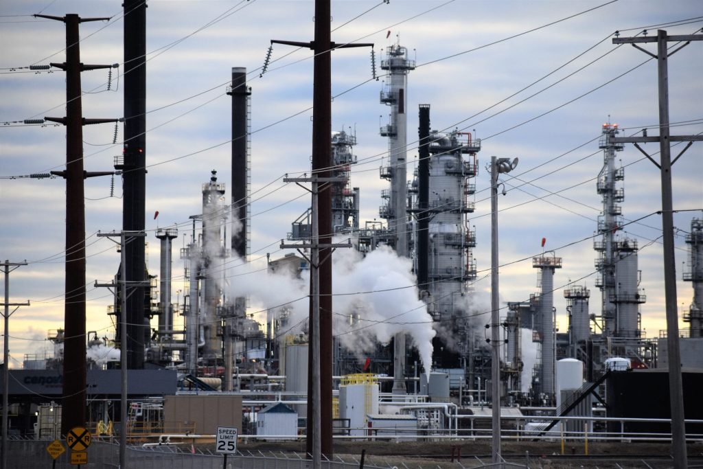 The Cenovus refinery in Superior cost $1.2 billion to rebuild. The refinery resumed operations in 2023. Danielle Kaeding/WPR