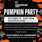 Pumpkin Party at Davidson Park