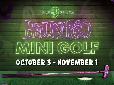 Bars & Rec Announces Return of Haunted Indoor Mini Golf at Nine Below for 3rd Annual Spooky Season Event