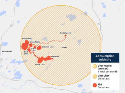 DNR and DHS Issue New PFAS-based Consumption Advisories for Fish and Deer Near town of Stella and Surrounding Waterbodies in Oneida County