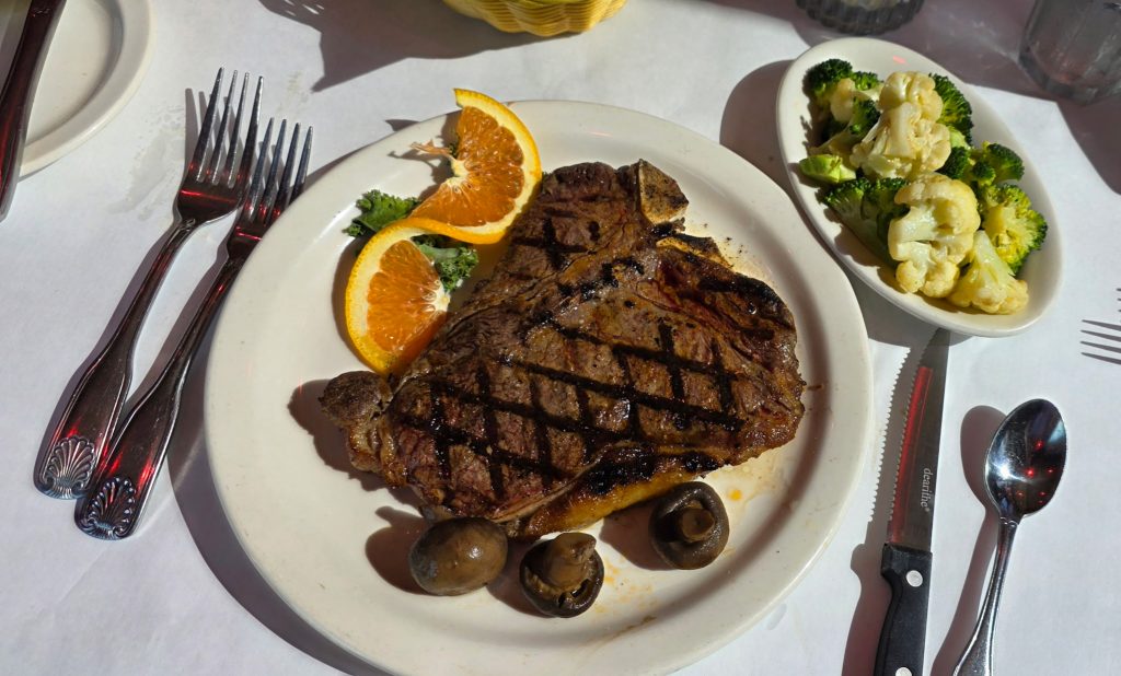 T-bone steak. Photo by Cari Taylor-Carlson.