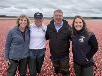 Senate Democrats Kickoff Affordable Wisconsin Tour At Necedah Cranberry Farm