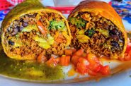 Vegan burrito. Photo courtesy of Cafe Corazon.