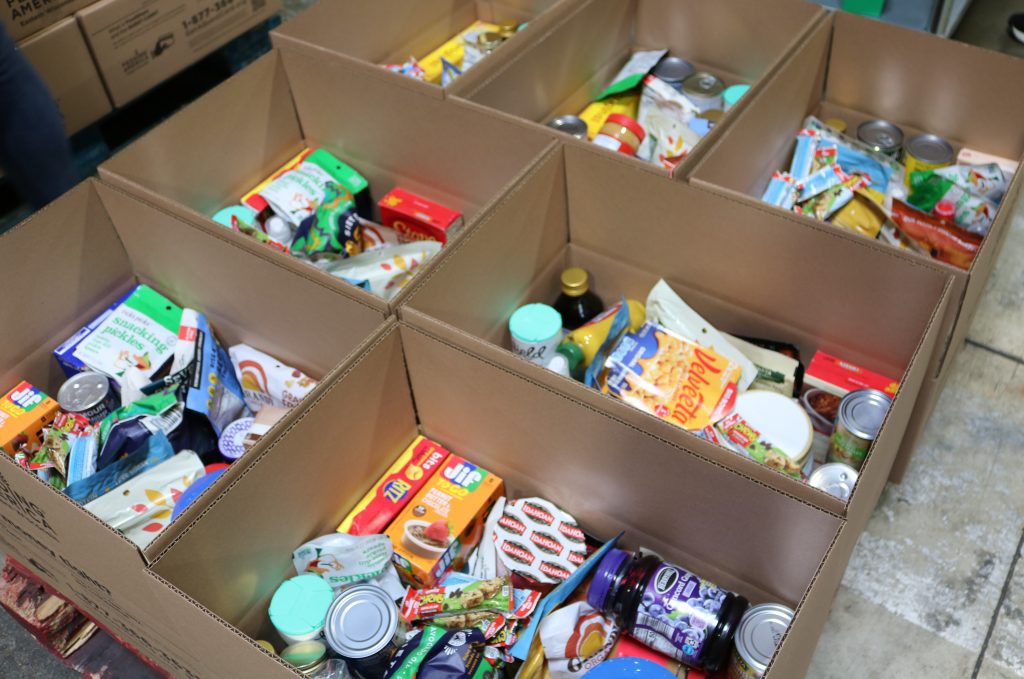 Food pantry donations. Photo by Sophie Bolich.