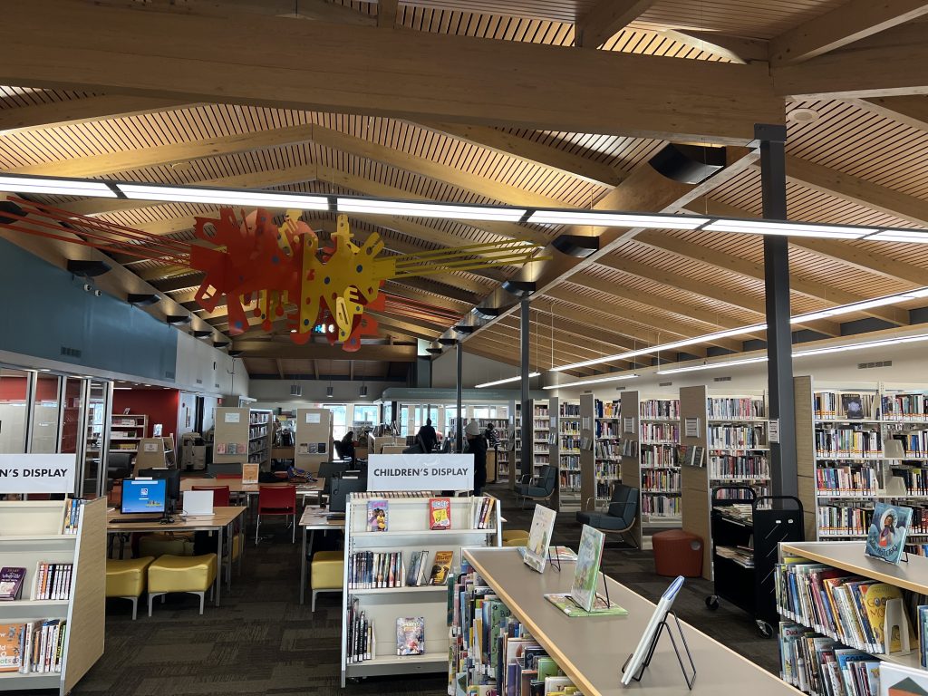 Tippecanoe Library on Sunday, March 2. Photo by Jeramey Jannene.